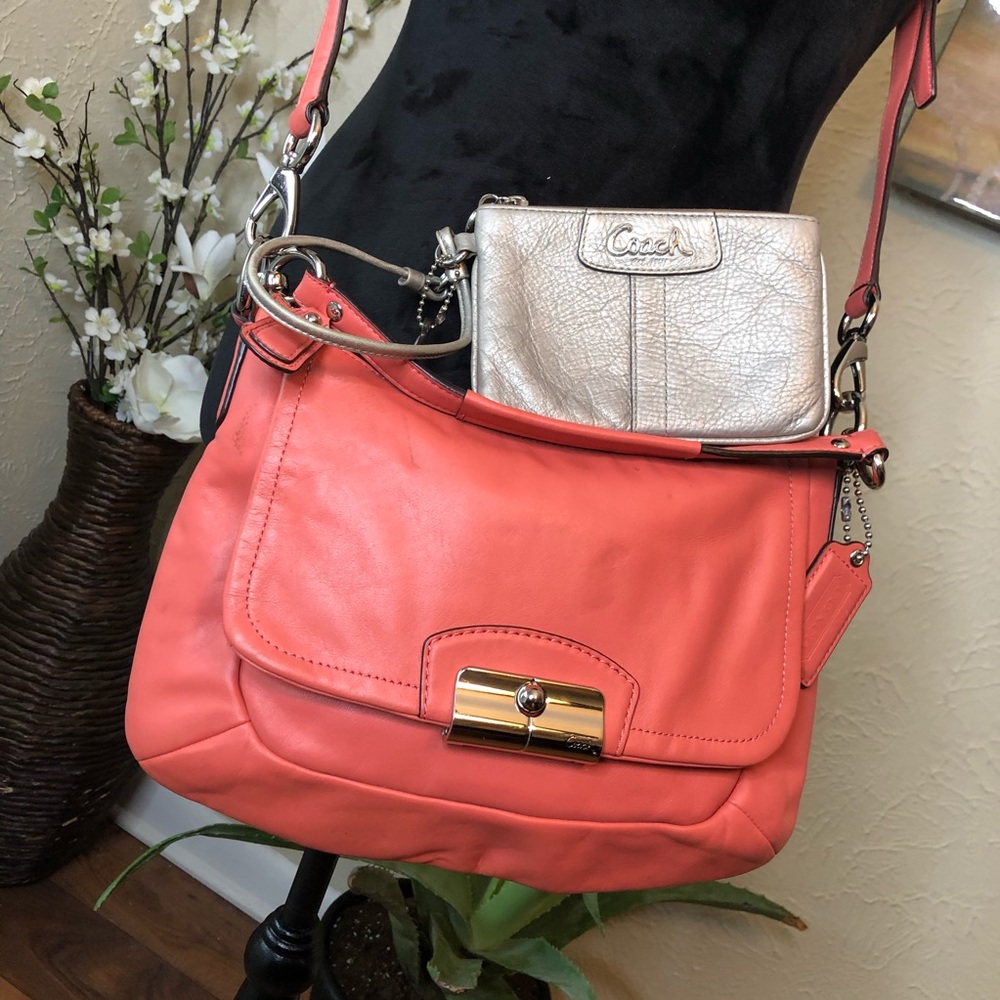 COACH Kristin Leather East West Rose Crossbody Bag ONLY - Picture 4 of 13